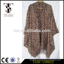 leopard printed custom printed bulk scarves wholesale cotton acrylic scarves